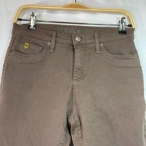 🔬 yoga jeans -mocha brown stretchy skinny Jean: